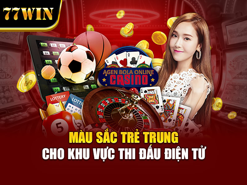 Màu sắc trẻ trung cho khu vực thi đấu điện tử